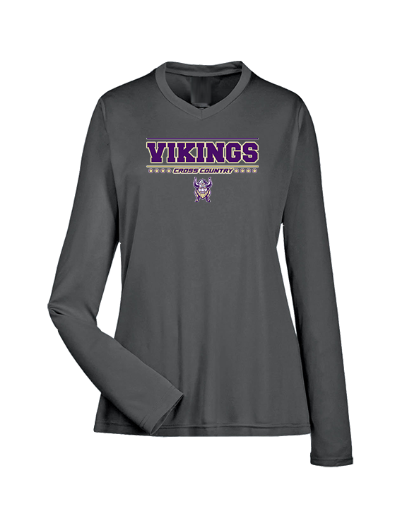 Valencia High School Cross Country Border - Womens Performance Longsleeve