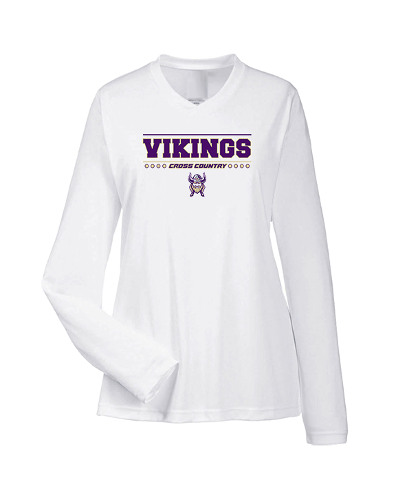 Valencia High School Cross Country Border - Womens Performance Longsleeve