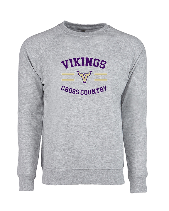 Valencia High School Cross Country Curve - Crewneck Sweatshirt