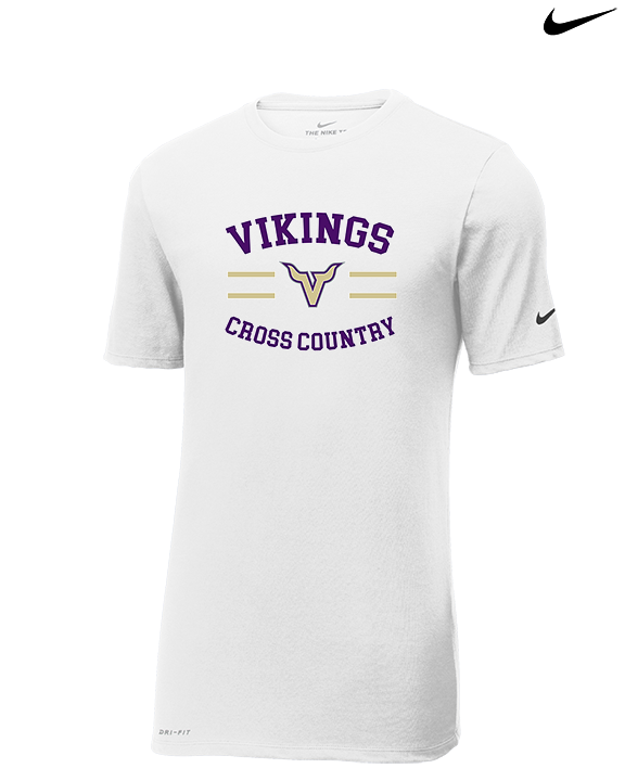 Valencia High School Cross Country Curve - Mens Nike Cotton Poly Tee