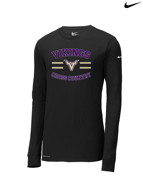 Valencia High School Cross Country Curve - Mens Nike Longsleeve