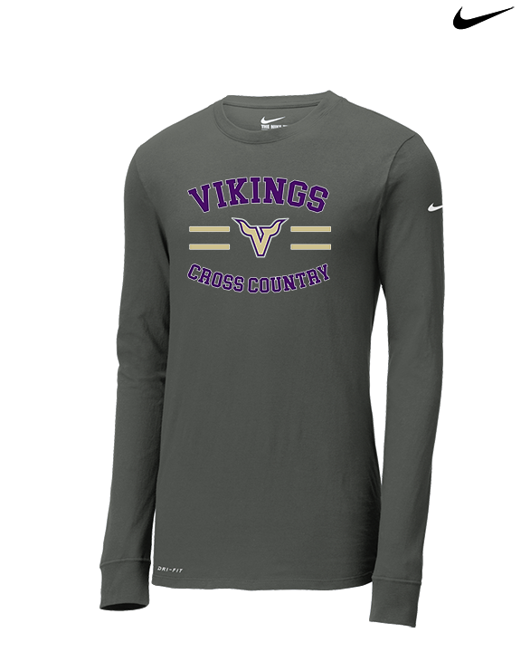 Valencia High School Cross Country Curve - Mens Nike Longsleeve