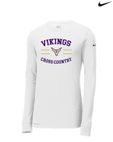 Valencia High School Cross Country Curve - Mens Nike Longsleeve