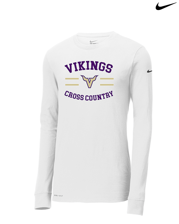 Valencia High School Cross Country Curve - Mens Nike Longsleeve