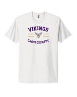 Valencia High School Cross Country Curve - Mens Select Cotton T-Shirt