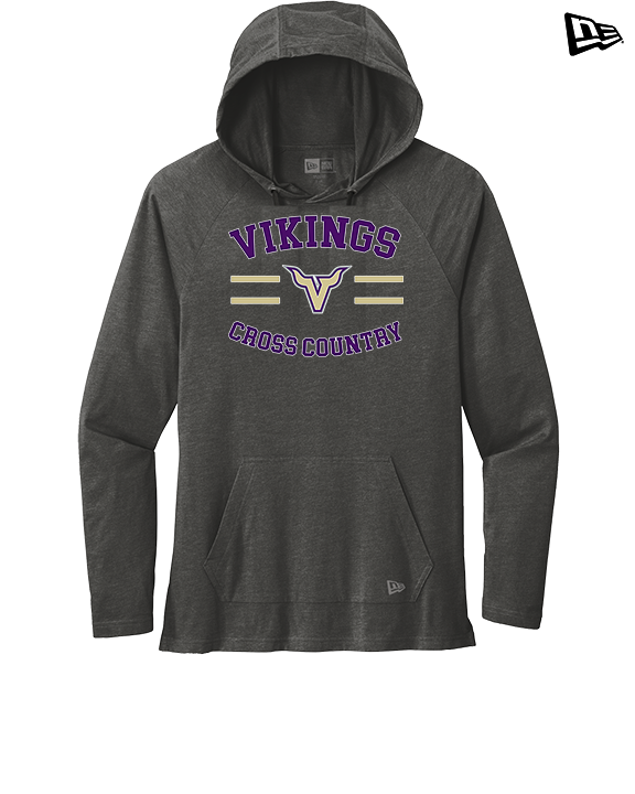 Valencia High School Cross Country Curve - New Era Tri-Blend Hoodie