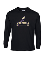Valencia High School Cross Country Stacked - Cotton Longsleeve