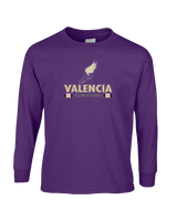 Valencia High School Cross Country Stacked - Cotton Longsleeve