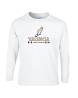 Valencia High School Cross Country Stacked - Cotton Longsleeve