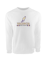 Valencia High School Cross Country Stacked - Crewneck Sweatshirt