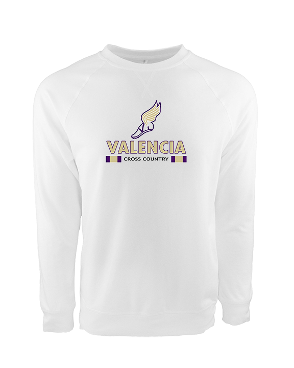 Valencia High School Cross Country Stacked - Crewneck Sweatshirt