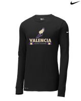 Valencia High School Cross Country Stacked - Mens Nike Longsleeve