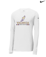 Valencia High School Cross Country Stacked - Mens Nike Longsleeve