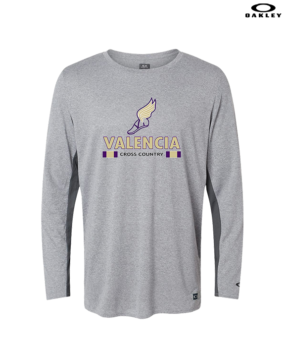 Valencia High School Cross Country Stacked - Mens Oakley Longsleeve