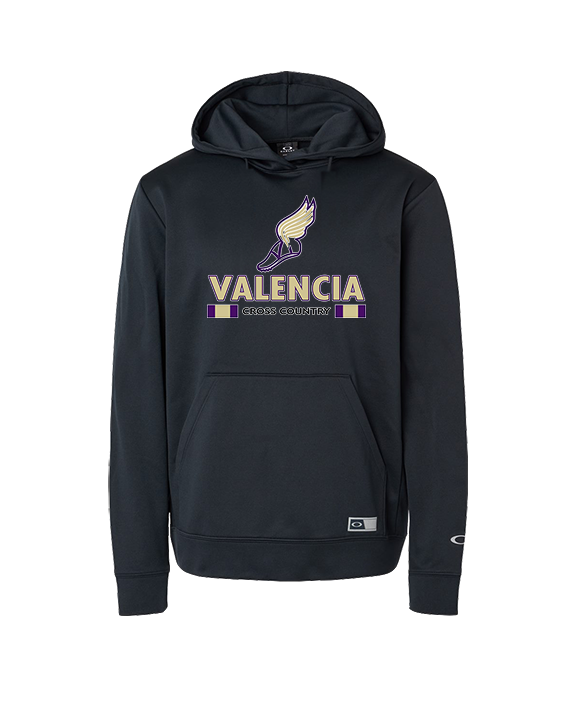 Valencia High School Cross Country Stacked - Oakley Performance Hoodie