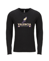 Valencia High School Cross Country Stacked - Tri-Blend Long Sleeve