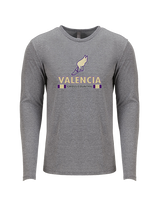 Valencia High School Cross Country Stacked - Tri-Blend Long Sleeve