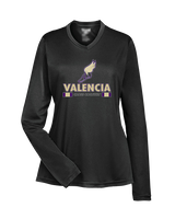 Valencia High School Cross Country Stacked - Womens Performance Longsleeve