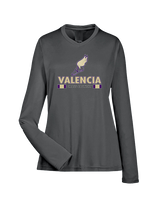 Valencia High School Cross Country Stacked - Womens Performance Longsleeve