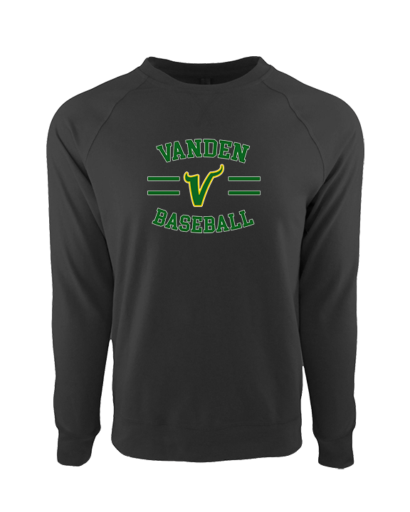 Vanden HS Baseball Curve - Crewneck Sweatshirt