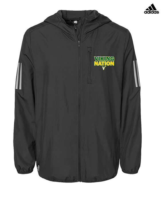 Vanden HS Baseball Nation - Mens Adidas Full Zip Jacket