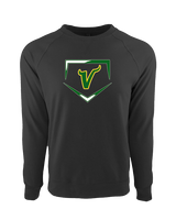 Vanden HS Baseball Plate - Crewneck Sweatshirt