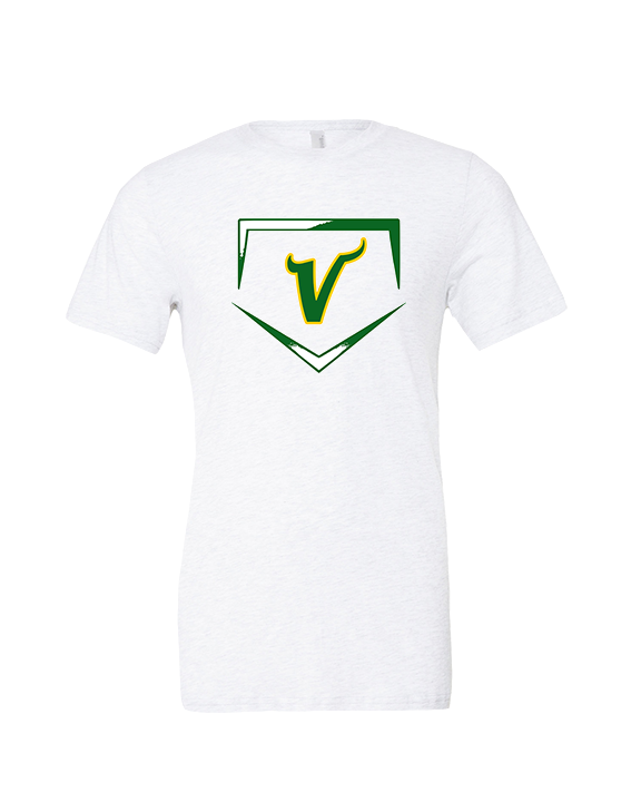 Vanden HS Baseball Plate - Tri-Blend Shirt