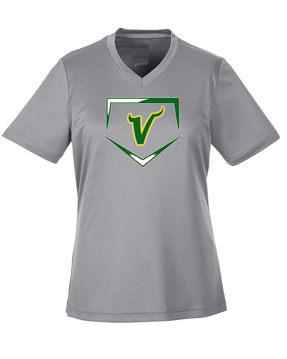 Vanden HS Baseball Plate - Womens Performance Shirt