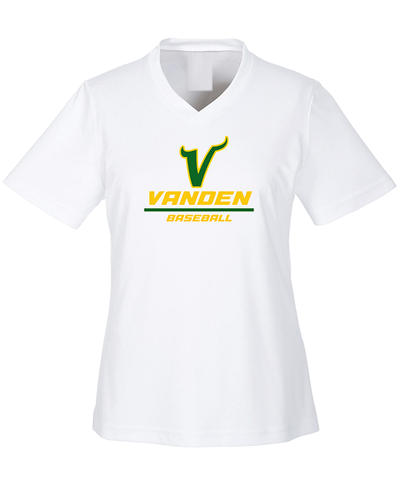Vanden HS Baseball Split - Womens Performance Shirt