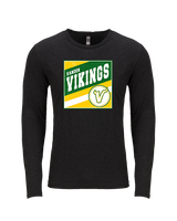 Vanden HS Baseball Square - Tri-Blend Long Sleeve