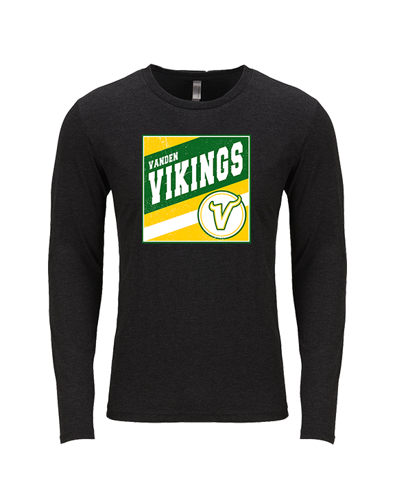 Vanden HS Baseball Square - Tri-Blend Long Sleeve