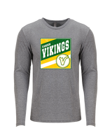 Vanden HS Baseball Square - Tri-Blend Long Sleeve