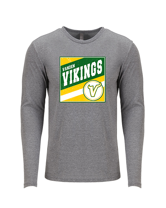 Vanden HS Baseball Square - Tri-Blend Long Sleeve