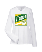 Vanden HS Baseball Square - Womens Performance Longsleeve