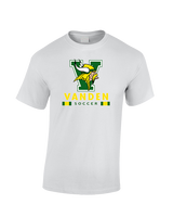 Vanden HS Boys Soccer Stacked - Cotton T-Shirt