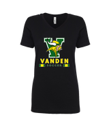 Vanden HS Boys Soccer Stacked - Womens Vneck