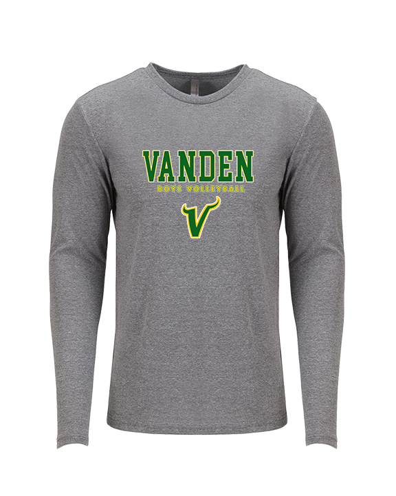 Vanden HS Boys Volleyball Block - Tri-Blend Long Sleeve