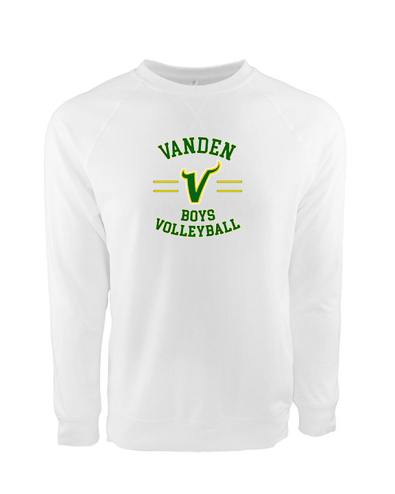 Vanden HS Boys Volleyball Curve - Crewneck Sweatshirt