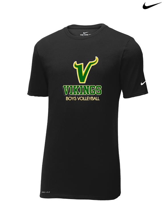 Vanden HS Boys Volleyball Shadow - Mens Nike Cotton Poly Tee