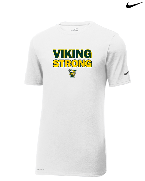 Vanden HS Football Strong - Mens Nike Cotton Poly Tee