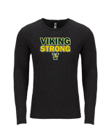 Vanden HS Football Strong - Tri-Blend Long Sleeve