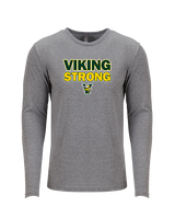 Vanden HS Football Strong - Tri-Blend Long Sleeve