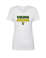 Vanden HS Football Strong - Womens Vneck
