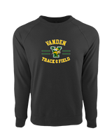 Vanden HS Track & Field Curve - Crewneck Sweatshirt