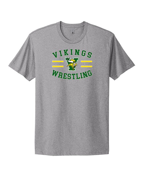 Vanden HS Wrestling Curve - Mens Select Cotton T-Shirt