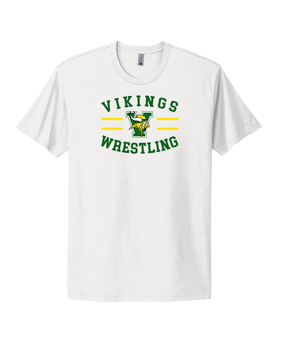 Vanden HS Wrestling Curve - Mens Select Cotton T-Shirt