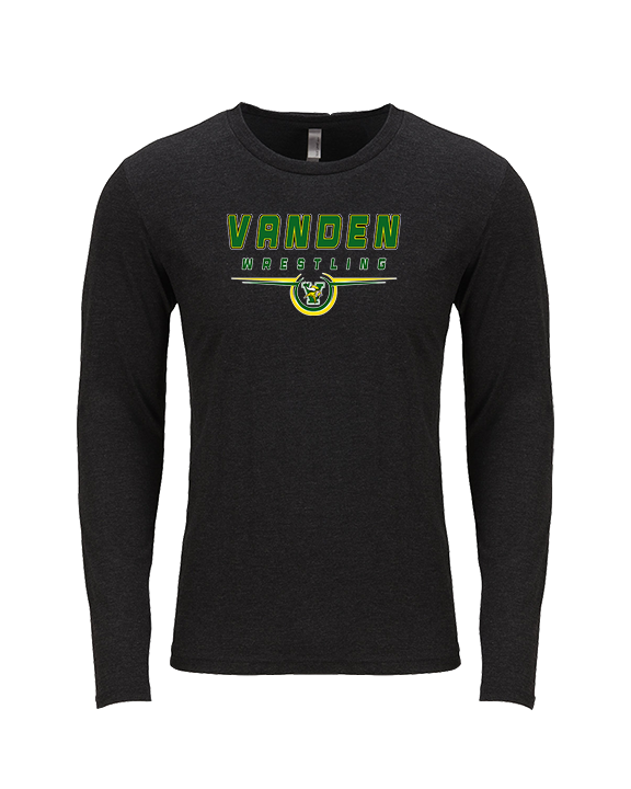 Vanden HS Wrestling Design - Tri-Blend Long Sleeve