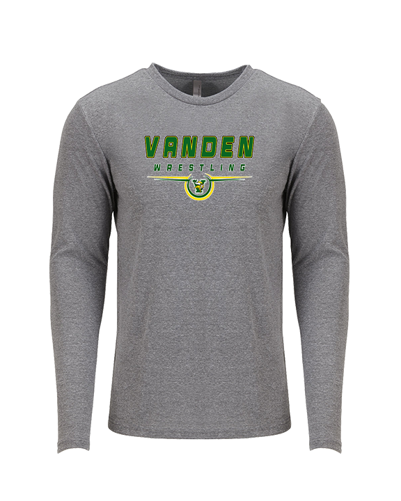 Vanden HS Wrestling Design - Tri-Blend Long Sleeve