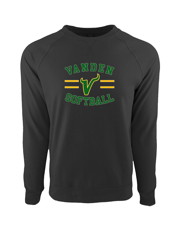 Vanden HS Softball Curve - Crewneck Sweatshirt