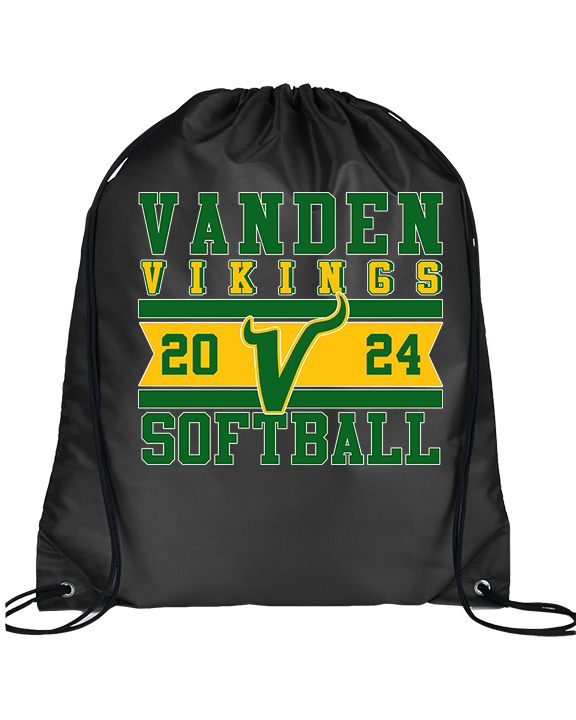 Vanden HS Softball Stamp - Drawstring Bag